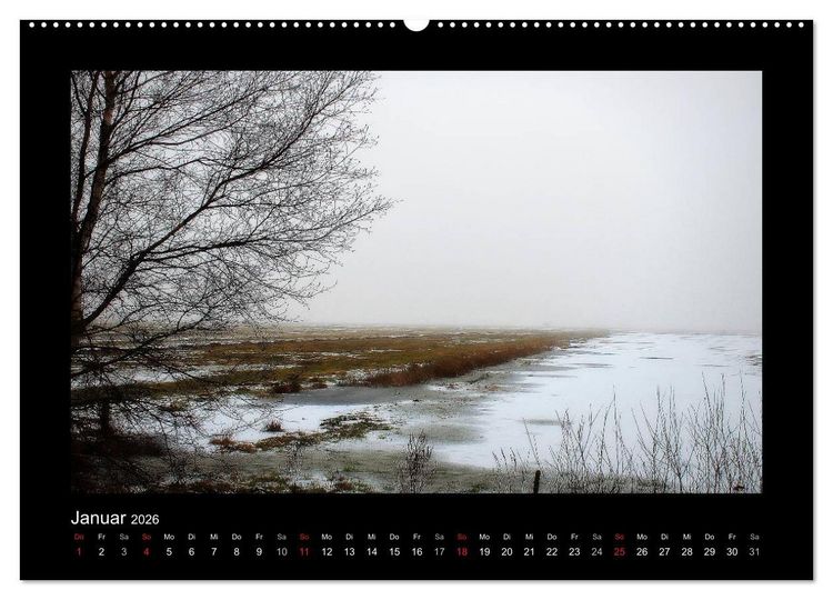 Produktbild: Landschaft Teufelsmoor / 2026 (hochwertiger Premium Wandkalender 2026 DIN A2 quer), Kunstdruck in Hochglanz