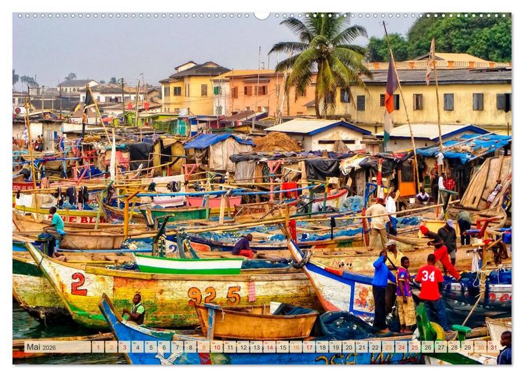 Produktbild: Reise durch Afrika - Ghana (hochwertiger Premium Wandkalender 2026 DIN A2 quer), Kunstdruck in Hochglanz