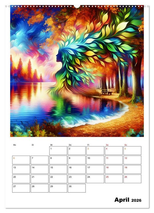 Produktbild: Bl&auml;tter - Visionen (hochwertiger Premium Wandkalender 2026 DIN A2 hoch), Kunstdruck in Hochglanz