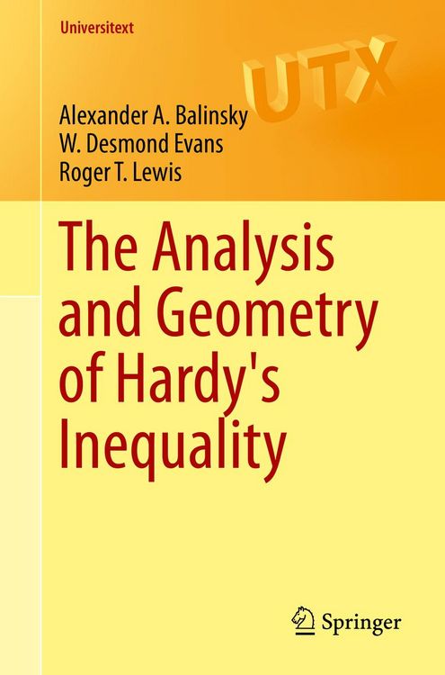 Produktbild: The Analysis and Geometry of Hardy's Inequality