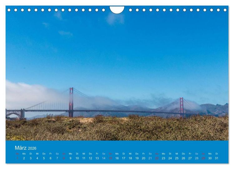 Produktbild: San Francisco - Wie ich es sehe (Wandkalender 2026 DIN A4 quer), CALVENDO Monatskalender