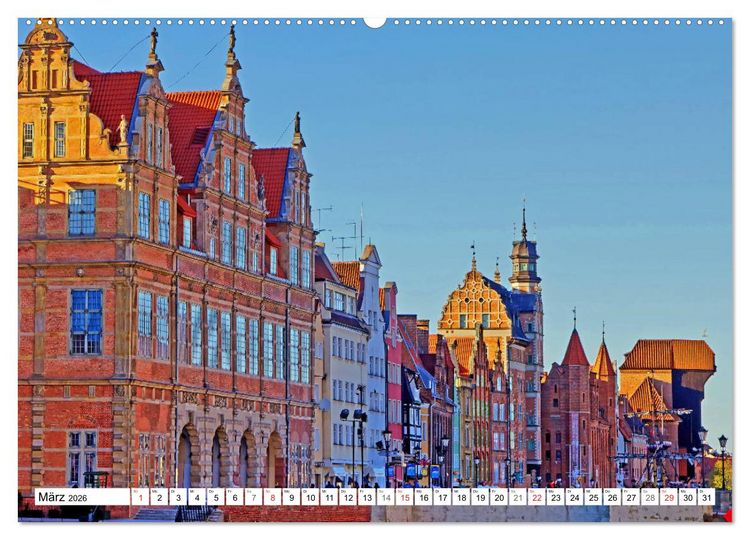 Produktbild: Danzig - Eine historische Sch&ouml;nheit (hochwertiger Premium Wandkalender 2026 DIN A2 quer), Kunstdruck in Hochglanz