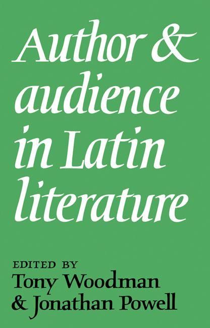 Produktbild: Author and Audience in Latin Literature