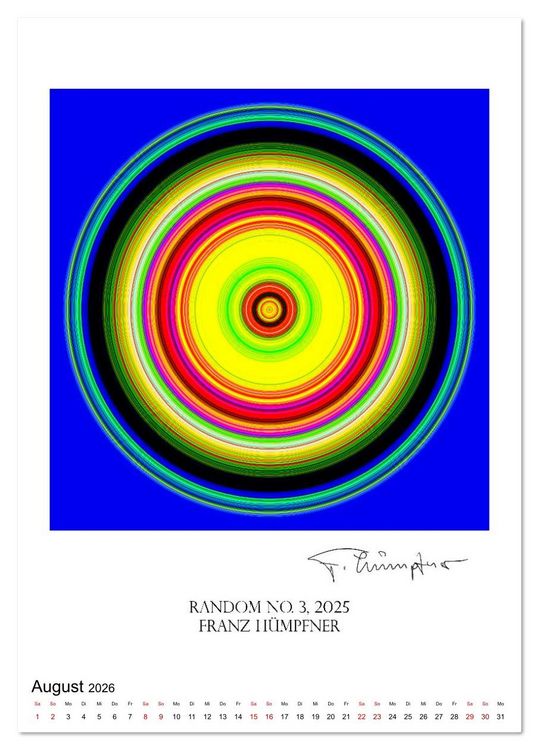 Produktbild: Mandala Artworks - Kunstkalender von Franz Huempfner (Tischkalender 2026 DIN A5 hoch), CALVENDO Monatskalender