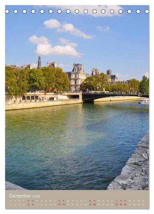 Produktbild: Erlebe mit mir Paris (Tischkalender 2026 DIN A5 hoch), CALVENDO Monatskalender