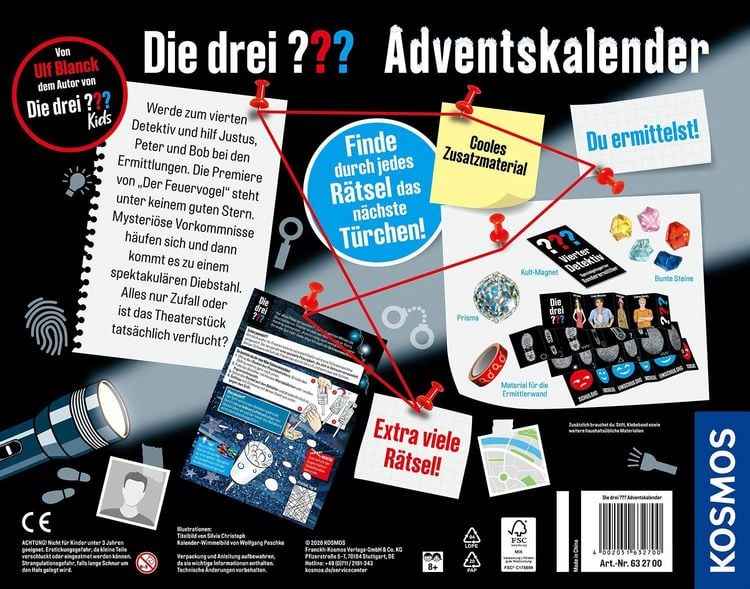 Produktbild: Die drei ???-Adventskalender 2026