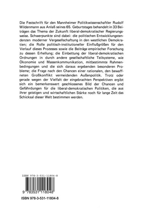 Produktbild: Politische Wissenschaft und politische Ordnung