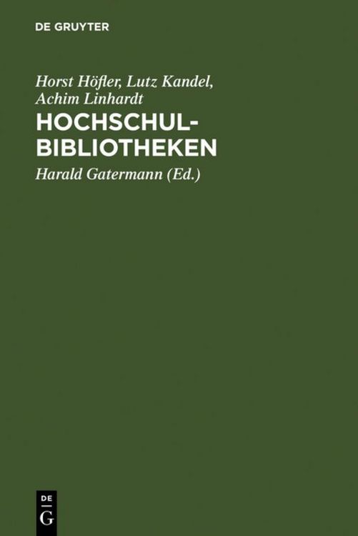Produktbild: HochschulBibliotheken