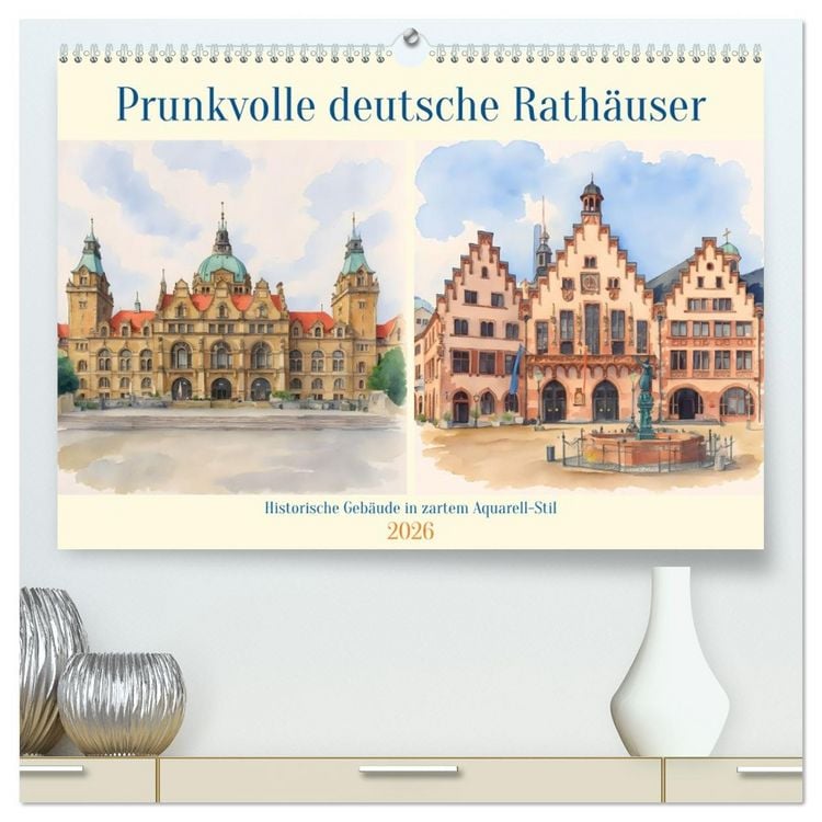 Produktbild: Prunkvolle deutsche Rath&auml;user (hochwertiger Premium Wandkalender 2026 DIN A2 quer), Kunstdruck in Hochglanz