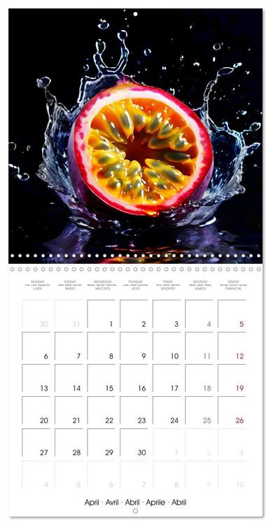 Produktbild: Fruity flavour explosions (Wall Calendar 2026 12 &times; 12 Inch) CALVENDO 12 Month Wall Calendar