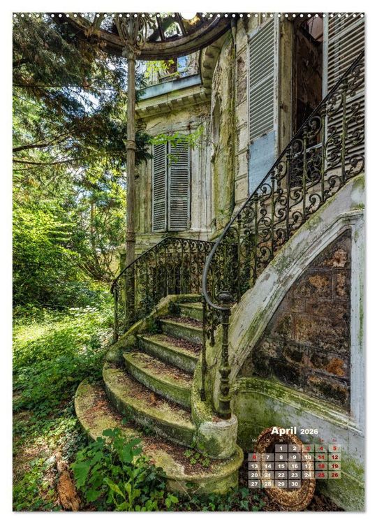 Produktbild: Lost Places - morbide Sch&ouml;nheiten (hochwertiger Premium Wandkalender 2026 DIN A2 hoch), Kunstdruck in Hochglanz
