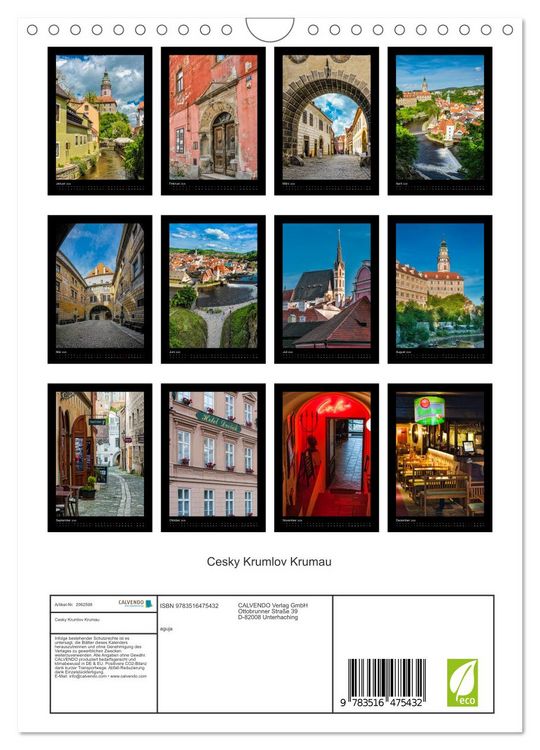 Produktbild: Cesky Krumlov Krumau (Wandkalender 2026 DIN A4 hoch), CALVENDO Monatskalender