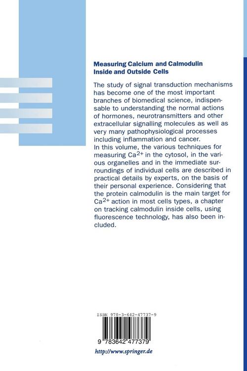 Produktbild: Measuring Calcium and Calmodulin Inside and Outside Cells