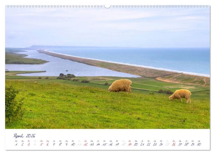 Produktbild: Jurassic K&uuml;ste - S&uuml;dengland (hochwertiger Premium Wandkalender 2026 DIN A2 quer), Kunstdruck in Hochglanz