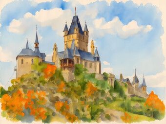 Produktbild: CALVENDO Puzzle Burg Cochem | 1000 Teile Lege-Gr&ouml;&szlig;e 64x48cm Foto-Puzzle f&uuml;r gl&uuml;ckliche Stunden