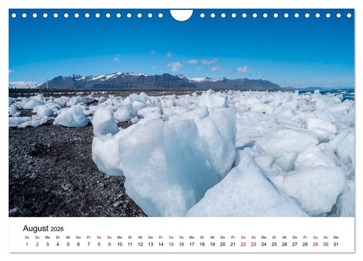 Produktbild: Island - Elemente der Natur (Wandkalender 2026 DIN A4 quer), CALVENDO Monatskalender