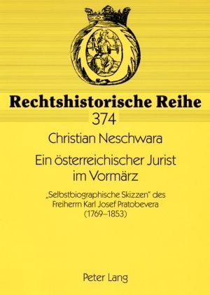 Produktbild: Ein oesterreichischer Jurist im Vormaerz