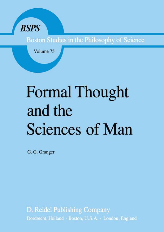 Produktbild: Formal Thought and the Sciences of Man