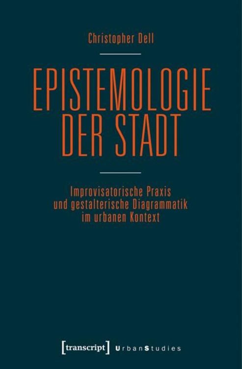 Produktbild: Epistemologie der Stadt