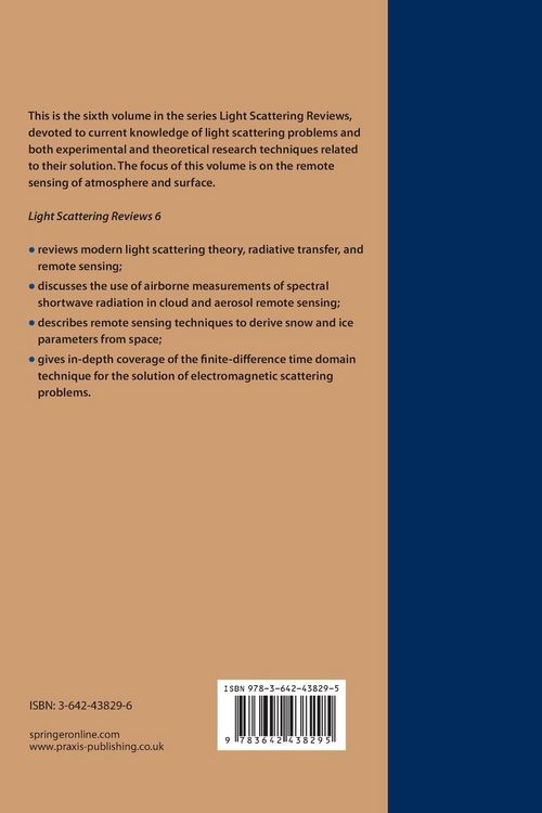 Produktbild: Light Scattering Reviews, Vol. 6