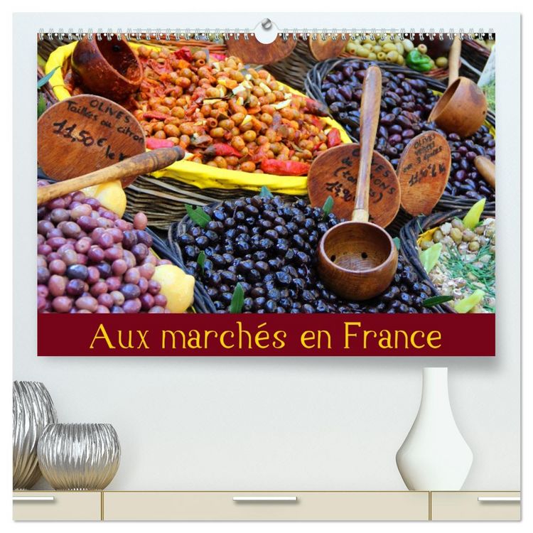 Produktbild: Aux march&eacute;s en France (Calendrier mural 2026 DIN A2 vertical) calendrier de bureau