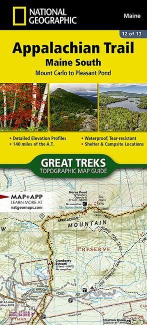 Produktbild: Appalachian Trail: Maine South Map [Mount Carlo to Pleasant Pond]