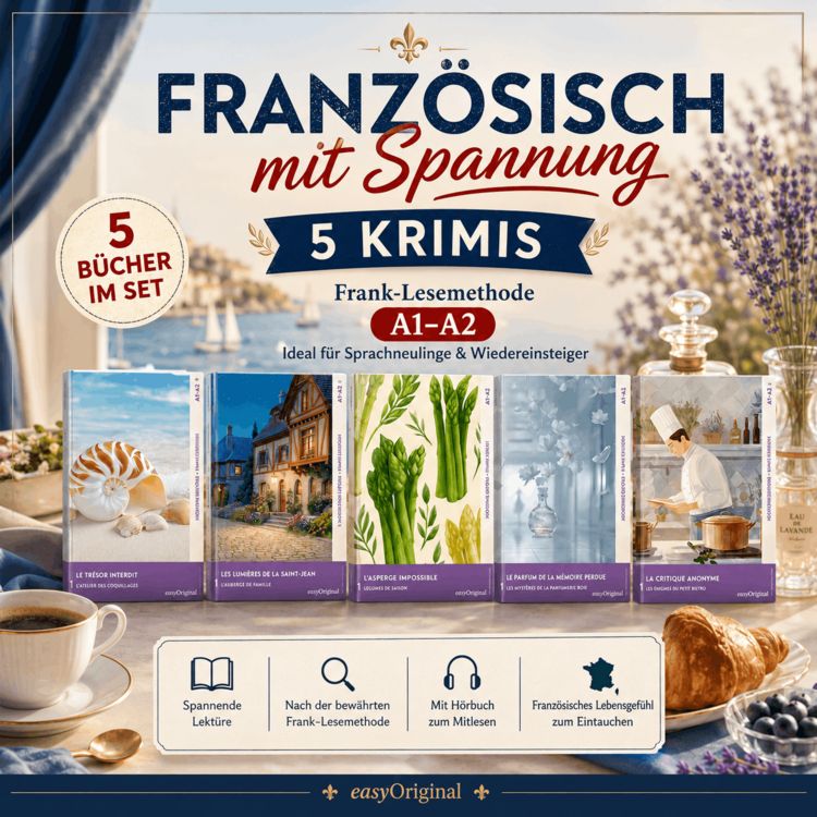 Produktbild: Franz&ouml;sisch mit Spannung: 5 moderne Krimis A1-A2 (+ Audio-Online)