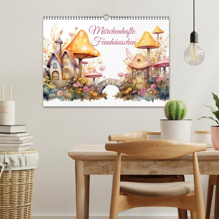 Produktbild: M&auml;rchenhafte Feenh&auml;uschen (Wandkalender 2026 DIN A3 quer), CALVENDO Monatskalender