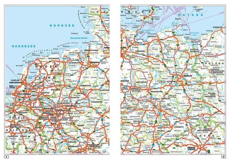 Produktbild: Falk Stra&szlig;enatlas 2027/2028 Deutschland, Schweiz, &Ouml;sterreich 1:300.000