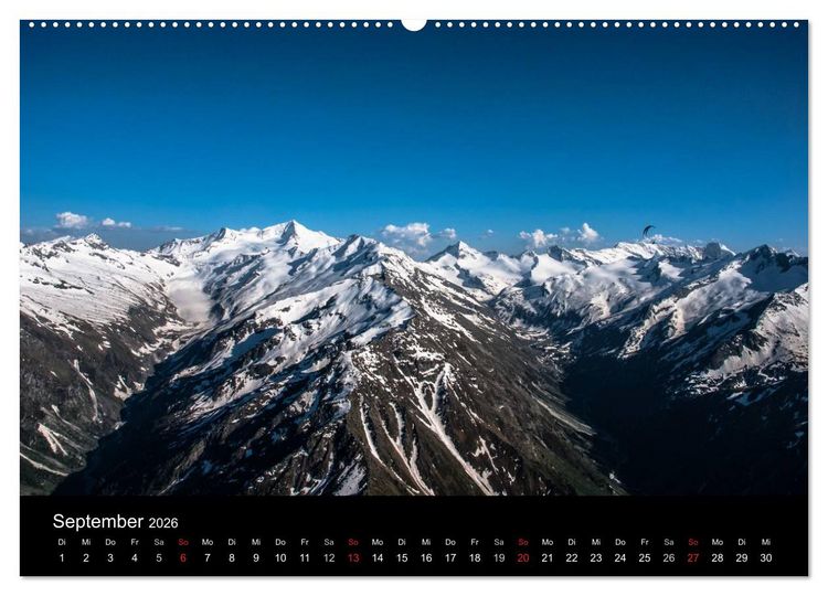 Produktbild: Paragliding - zwischen Himmel und Erde (hochwertiger Premium Wandkalender 2026 DIN A2 quer), Kunstdruck in Hochglanz