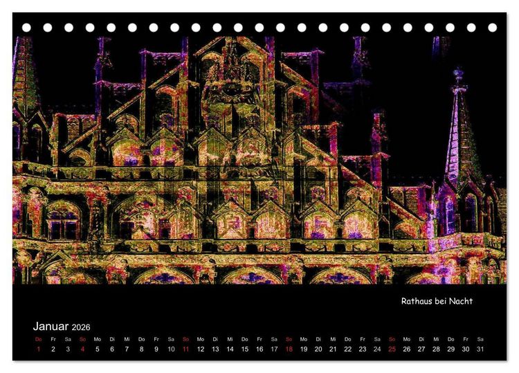 Produktbild: M&uuml;nchen digital (Tischkalender 2026 DIN A5 quer), CALVENDO Monatskalender