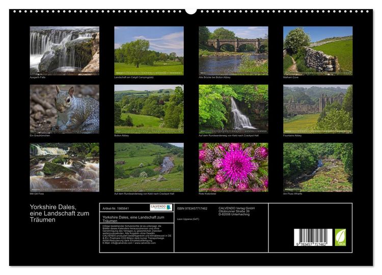 Produktbild: Yorkshire Dales, eine Landschaft zum Tr&auml;umen (hochwertiger Premium Wandkalender 2026 DIN A2 quer), Kunstdruck in Hochglanz
