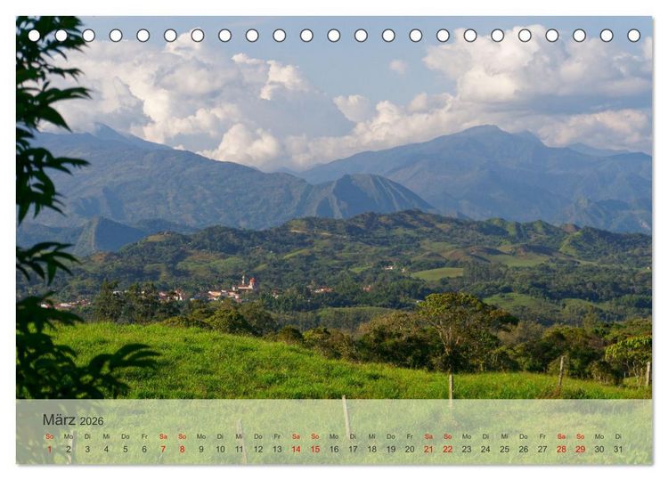 Produktbild: BEKANNTES UND UNBEKANNTES KOLUMBIEN (Tischkalender 2026 DIN A5 quer), CALVENDO Monatskalender