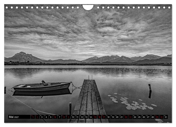 Produktbild: Dramatik in SW (Wandkalender 2027 DIN A4 quer), CALVENDO Monatskalender