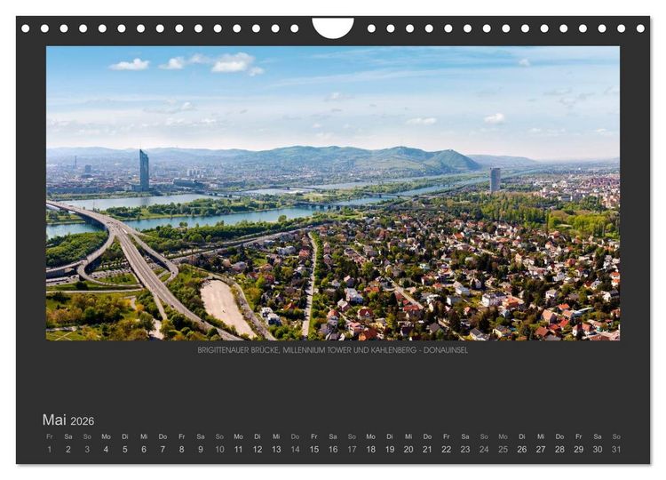 Produktbild: WIEN - EINE STADT VON WELT (Wandkalender 2026 DIN A4 quer), CALVENDO Monatskalender