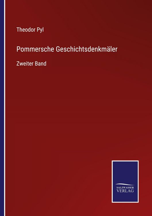 Produktbild: Pommersche Geschichtsdenkm&auml;ler