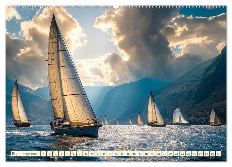 Produktbild: Segeln - sch&ouml;ne Momente (Wandkalender 2026 DIN A2 quer), CALVENDO Monatskalender