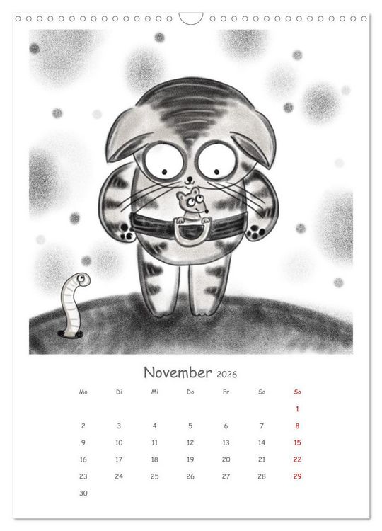 Produktbild: LEOPOLD DER DRITTE - Ein unglaublich liebenswerter Kater (Wandkalender 2026 DIN A3 hoch), CALVENDO Monatskalender