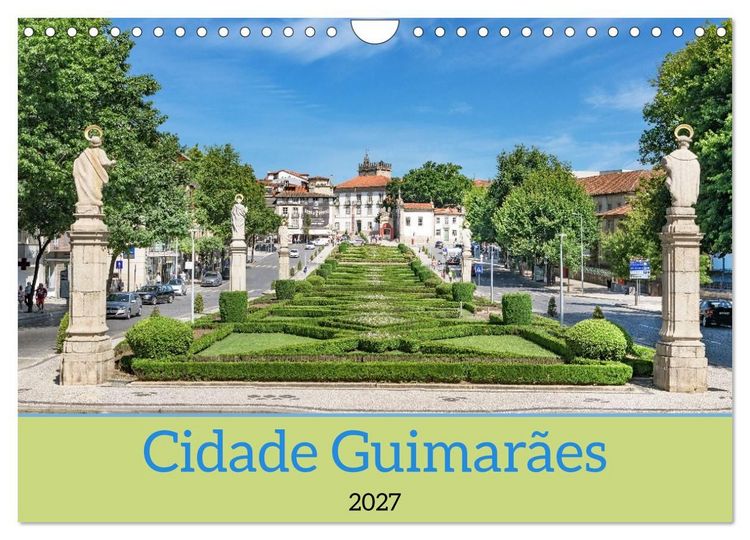 Produktbild: Cidade Guimar&atilde;es (Wandkalender 2027 DIN A4 quer), CALVENDO Monatskalender