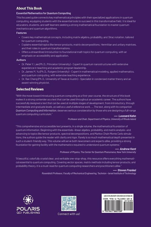 Produktbild: Mathematical Foundations of Quantum Computing