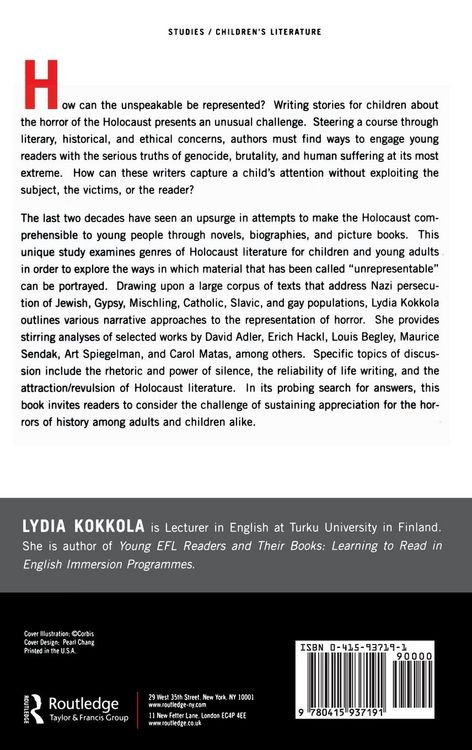 Produktbild: Representing the Holocaust in Children's Literature