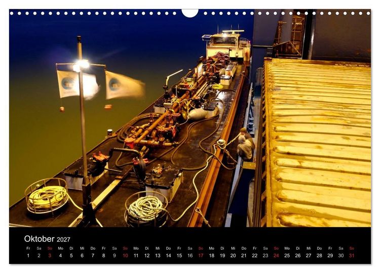 Produktbild: Binnenschiff Ahoi! (Wandkalender 2027 DIN A3 quer), CALVENDO Monatskalender