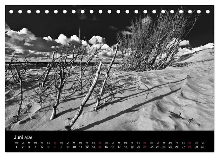 Produktbild: Strandspaziergang an der Ostsee (Tischkalender 2026 DIN A5 quer), CALVENDO Monatskalender