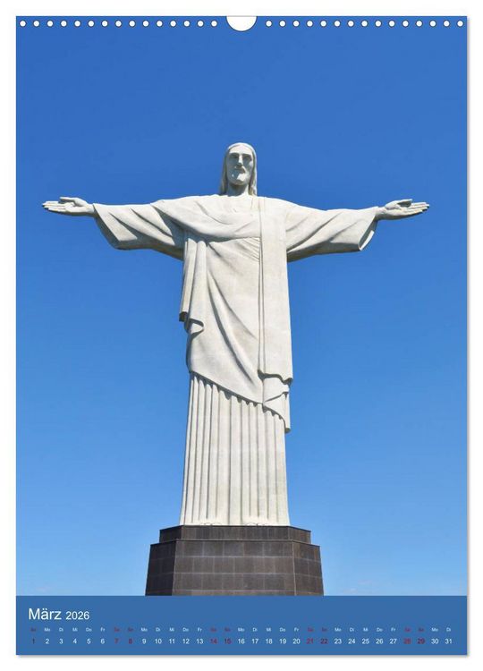 Produktbild: Erlebe mit mir Rio de Janeiro (Wandkalender 2026 DIN A3 hoch), CALVENDO Monatskalender