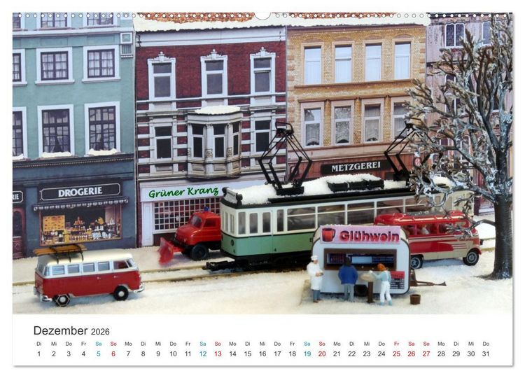 Produktbild: Miniaturbahnen international (hochwertiger Premium Wandkalender 2026 DIN A2 quer), Kunstdruck in Hochglanz