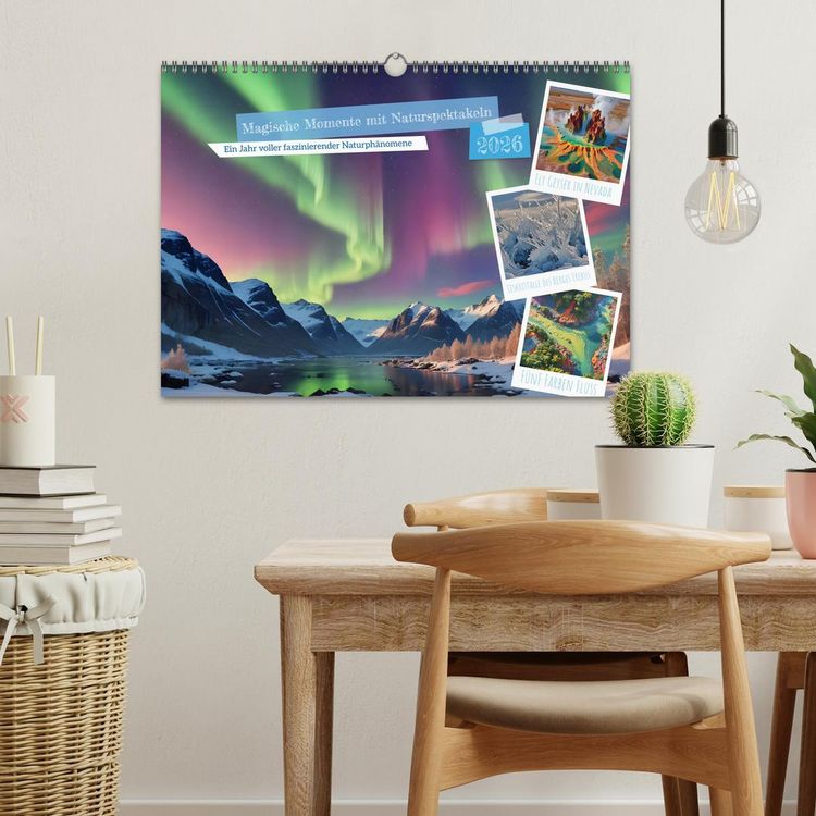 Produktbild: Magische Momente mit Naturspektakeln (Wandkalender 2026 DIN A3 quer), CALVENDO Monatskalender