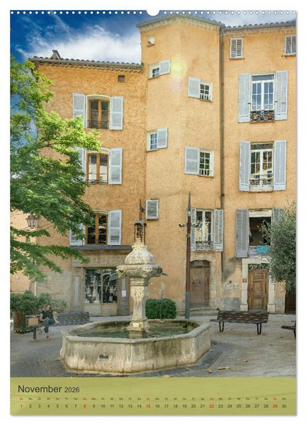 Produktbild: Sch&ouml;nste D&ouml;rfer - Provence-Alpes-C&ocirc;te d'Azur (Wandkalender 2026 DIN A2 hoch), CALVENDO Monatskalender
