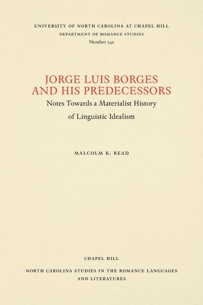 Produktbild: Jorge Luis Borges and His Predecessors