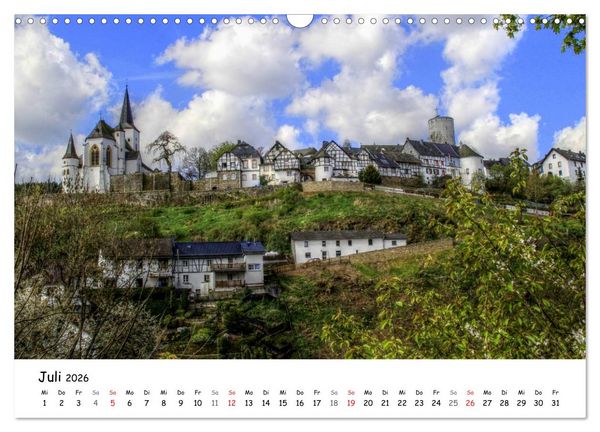 Produktbild: Die sch&ouml;nsten Orte der Eifel - Reifferscheid (Wandkalender 2026 DIN A3 quer), CALVENDO Monatskalender