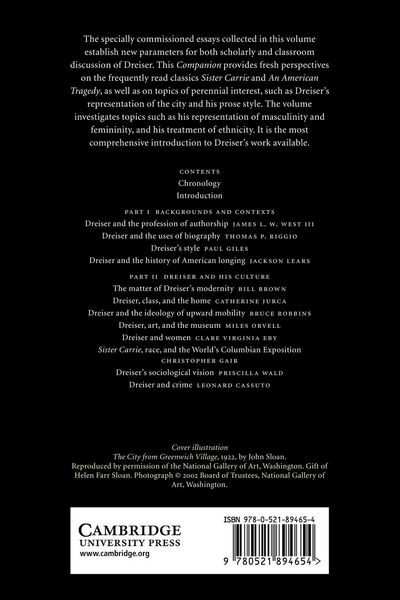 Produktbild: The Cambridge Companion to Theodore Dreiser